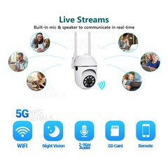 4-Pack Wireless 5G WiFi Security Camera System Smart Outdoor Night Vision 1080P