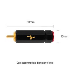 Pure Copper Gold Plated Plug Self Locking Terminal Soldering Heating3397