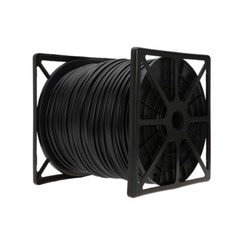RG59 Siamese Coaxial Cable 20AWG 18/2 CCTV Security Camera Bulk Wire Black 500FT