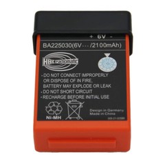 4 Pack 2100mAh BA225030 6V Rechargeable HBC Radiomatic Remote Control Battery
