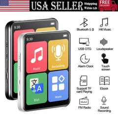 Support 128G MP3 Player Bluetooth HiFi Lossless Sound Music Recorder FM Radio US