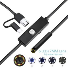 6LED USB Snake Endoscope Borescope Camera for Android Phone Type C HD Inspection
