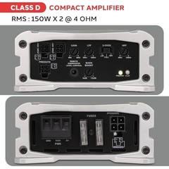 2-Channel Compact Class D Weather Resistant Amplifier System – IPX4