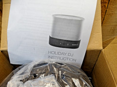 Holiday DJ Party Machine Speaker Bluetooth Musical Light Show New Open Box
