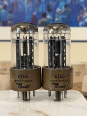 PAIR NOS NIB BENDIX RTMA 6106 / 5Y3 Triple Mica 4 Support Rods DD GETTER Tubes