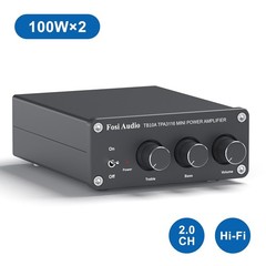 Fosi Audio TB10A 2 Channel Stereo Audio Receiver Amplifier Mini Hi-Fi Home Amp