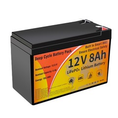 12V 100Ah LiFePO4 Lithium Battery with BMS, 4000+ Deep Cycles, Waterproof Chargi