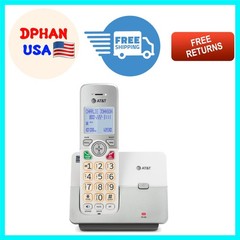 Compact EL1121 Cordless Landline Phone with Hands-Free Speakerphone & Quiet Mode