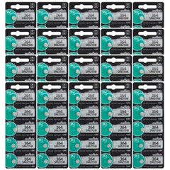 Murata Replaces Sony 364 SR621SW 1.55V Silver Oxide Watch Batteries X 100