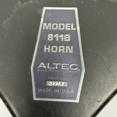 [ 1 ] Vintage Altec Lansing 811B Horn w/ Peavey 22A Compression Driver – TESTED