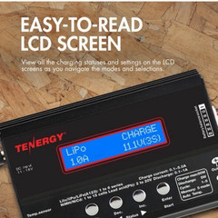 Tenergy TB6B 1S-6S Balance Charger for NiMH/NiCD/Li-PO/Li-Fe Packs+Power Supply
