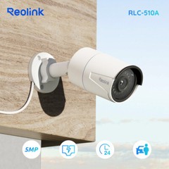 Reolink Refurbished 510A 5MP PoE Security Camera Night Vision Audio Recording