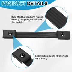 2 Pieces 8 Inches Speaker Cabinet Strap Handles Pull for Speaker Case Black
