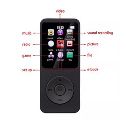 1PC New MP3 Player Bluetooth 5.0 HiFi Lossless Sound FM Radio Portable Stereo