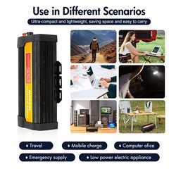 16000W Car Power Inverter DC 12V To AC 110V Pure Sine Wave Solar Converter LCD