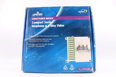LEVITON 47603-1G6 STRUCTURED MEDIA COMPACT SERIES TELEPHONE/6-WAY VIDEO SPLITTER