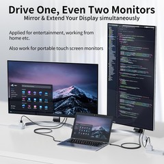 HDMI to USB C Cable Adapter 4K@60Hz 6FT, HDMI 2.0 Input to USB Type C Output …