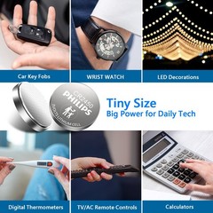 Philips 20PCS CR2450 Lithium Battery Long-Lasting & High Capacity 3V Coin Button