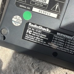 RadioShack 12-251 NOAA Weather Radio Alert – See Desc