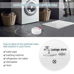 Intelligent Water Leak Detector Alarm 90dB Voice Water Leak Sensor Flood Alert