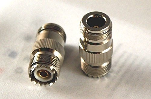 2x N Female to UHF SO239 Female Jacks; US Stock; Fast Shipping