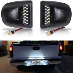 2 Pcs LED License Plate Light Assembly For Chevy Silverado GMC Sierra Cadillac