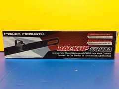 POWER ACOUSTIK BUC-2 UNIVERAL LICENSE PLATE MOUNT BACK UP CAMERA REAR CAM