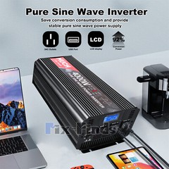 Pure Sine Wave Inverter 4000W 6000W 8000W 12V 24V – 110V 120V Solar Off Grid LCD