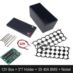 Battery Charger Box 12V 3S 7P 40A BMS Lithium-ion Battery Pack Kit Power US Ship
