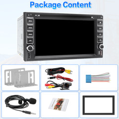 6.2″ Double 2 Din CD DVD Player Apple CarPlay GPS Car Stereo Touch Bluetooth AM