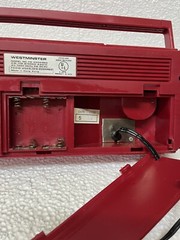 vtg Westminster model FS 2000 Mini red boombox 13” Working Hong Kong