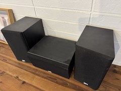 Set of 3 M&K Miller & Kreisel S-85 Satellite Speakers + S-85C Center Speaker