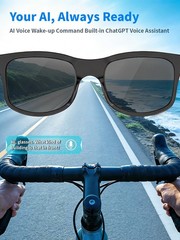 AI Smart Glasses Bluetooth HD Video Recording Voice Assistant for iOS Android