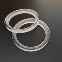 2Pcs 1″ 1inch Acrylic Transparent Speaker Ring Speaker Mounting Spacer Ring 56mm