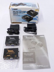 Vanco 280544 VGA Extender w/ Audio over CAT5e CAT6 Up to 500ft NEW