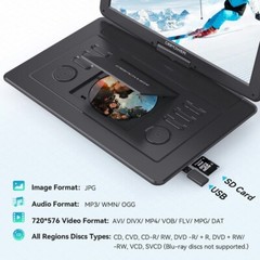 17.9 inch Portable DVD Player with HD Swivel Screen 15.6″ Region Free by DBPOWER