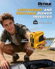 220W Power Inverter Compatible with DeWalt 20V Max Battery DC 20V to 110V AC LED