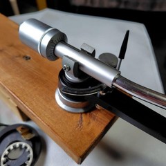 Denon DP-1700 Tonearm Static Balance S-Shaped Used Japan Modified Cable Vintage