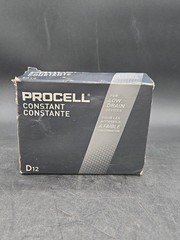PACK OF 2 Duracell 1.5V D12 Procell Alkaline-Manganese Dioxide Battery, 12 Count