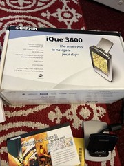 OEM Garmin iQue 3600 Integrated Handheld GPS Awesome Kit NOS Palm Pilot 🔥PDA