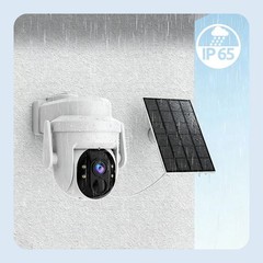 XVIM Solar Security Camera Outdoor 360° PTZ Wireless WiFi Battery Solar Camera