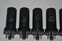 Lot of 7 Strong NOS RCA JAN CRC 12A6/VT-134 Metal Tubes – Made in USA