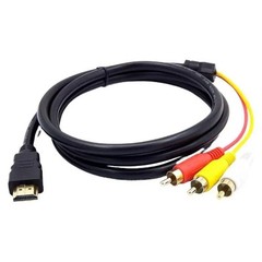 HDMI Male to 3 RCA AV Cable 1080P Video Audio Converter Adapter HDTV DVD TV