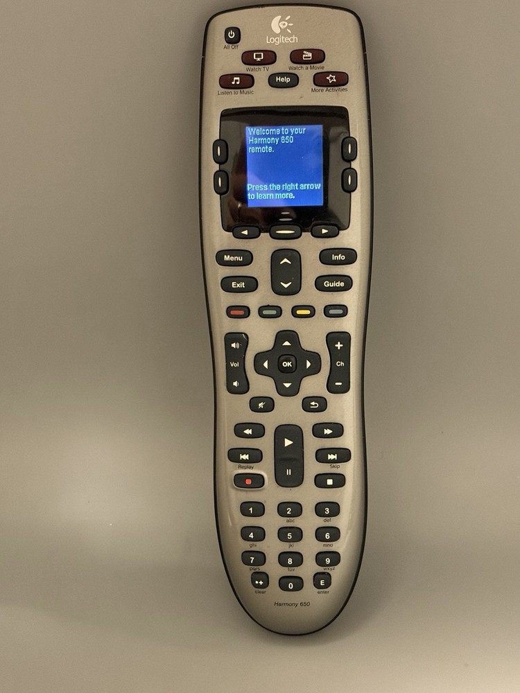 Logitech Harmony 650 Gray Infrared All in One Universal Remote Control Tested