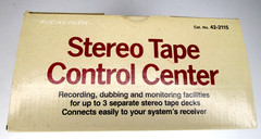 VTG~Realistic Radio Shack Stereo 3-Deck Tape Control Center #42-2115 In Box