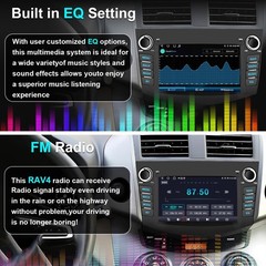 For Toyota RAV4 2006-2012 7″ Android 15 Wifi Apple Carplay Car Stereo Radio GPS