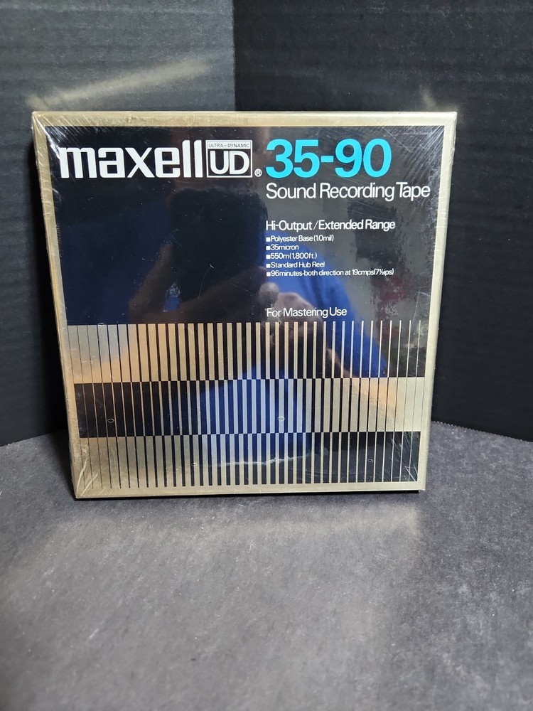 Maxell UD 35-90 Sealed Reel-to-Reel Tape 7″ Reel Japan