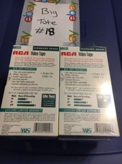 Lot of 8 RCA T-120H blank video tape standard grade up to 6 hours VHS
