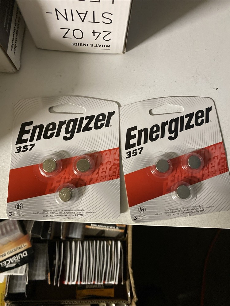 Energizer 357 1.55 V – 3 Pack Battery Zero Mercury NEW SEALED