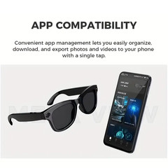 AI-powered smart music glasses with a camera, supporting 1080p HD video recordin